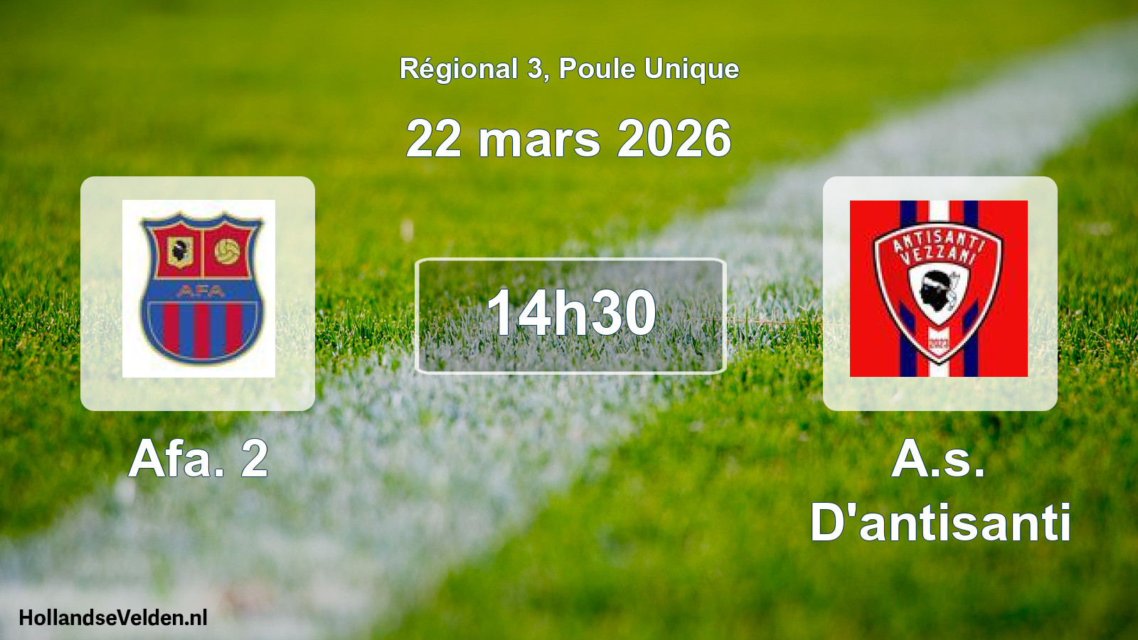 Scheduled Match: Afa. 2 - A.s. D'antisanti (22 March 2026)