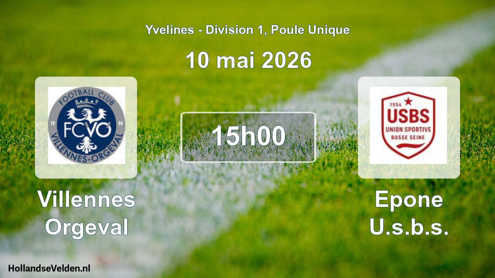 Scheduled Match: Villennes Orgeval - Epone U.s.b.s. (10 May 2026)