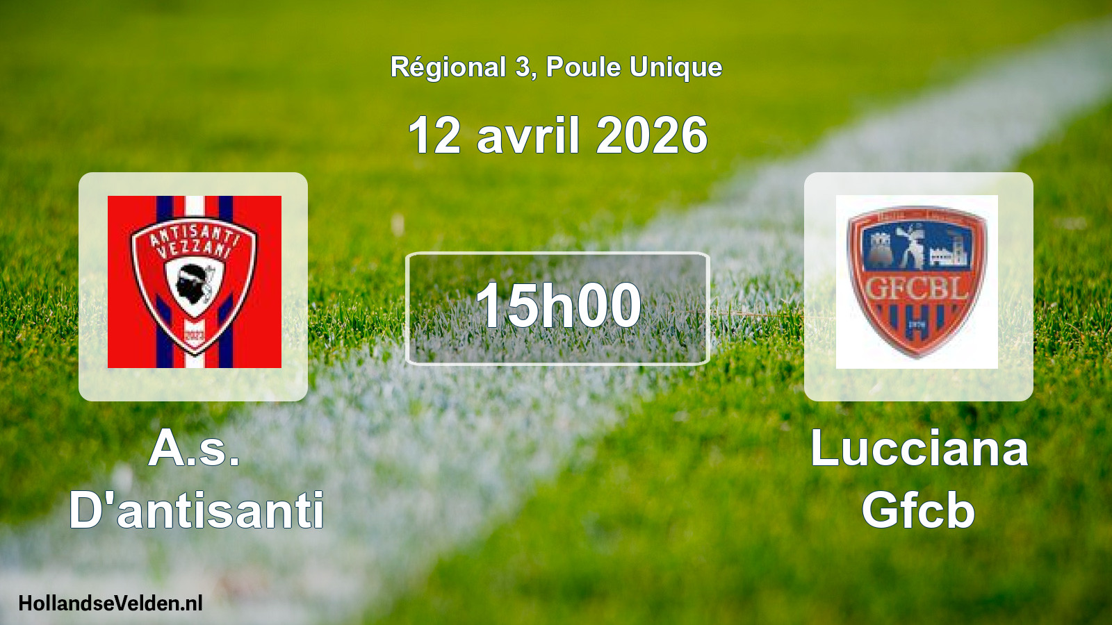 Scheduled Match: A.s. D'antisanti - Lucciana Gfcb (12 April 2026)