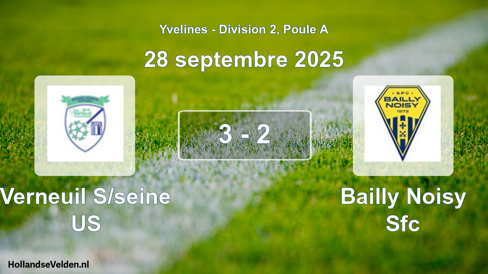 Total number of matches played: Verneuil S/seine US - Bailly Noisy Sfc 3 - 2 (28 September 2025)