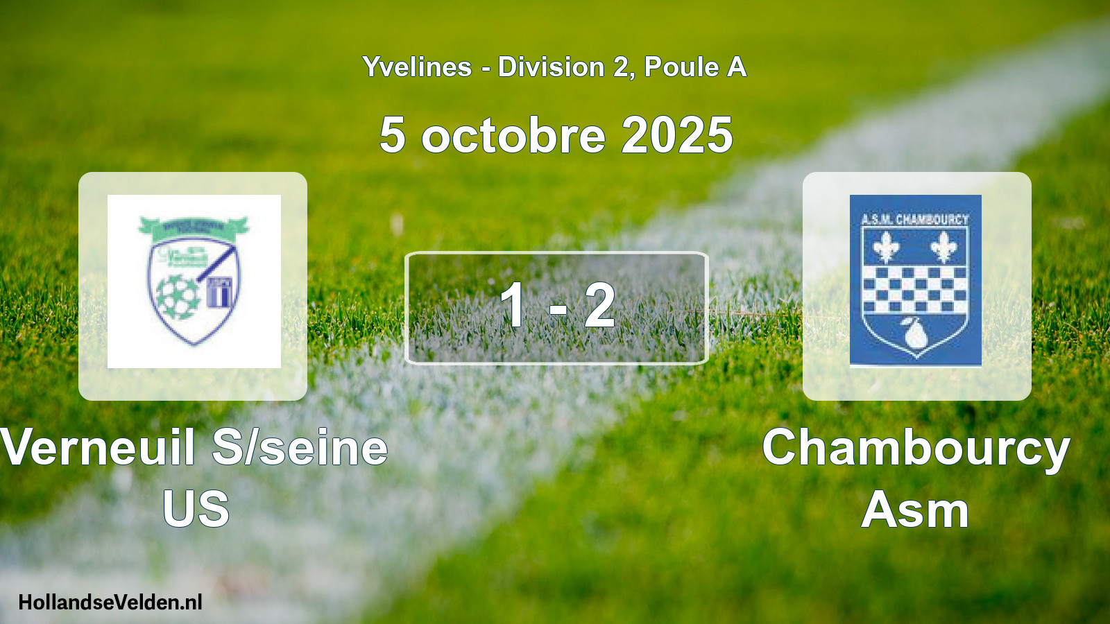 Match joué: Verneuil S/seine US - Chambourcy Asm 1 - 2 (5 octobre 2025)