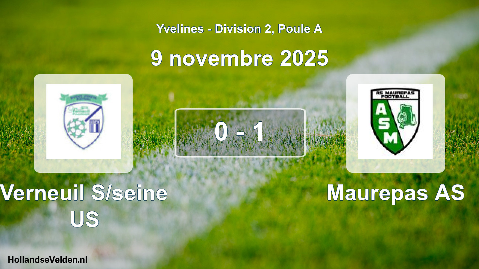 Match joué: Verneuil S/seine US - Maurepas AS 0 - 1 (9 novembre 2025)