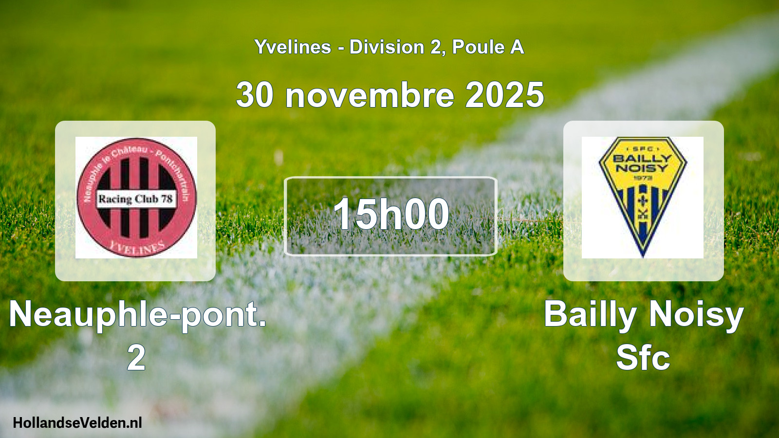 Scheduled Match: Neauphle-pont. 2 - Bailly Noisy Sfc (30 November 2025)