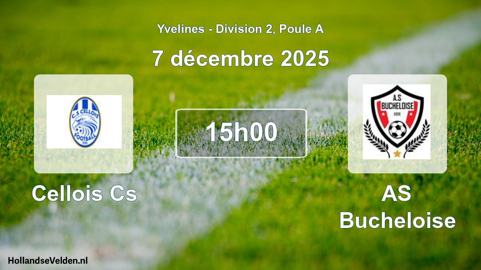Match programmé: Cellois Cs - AS Bucheloise (7 décembre 2025)