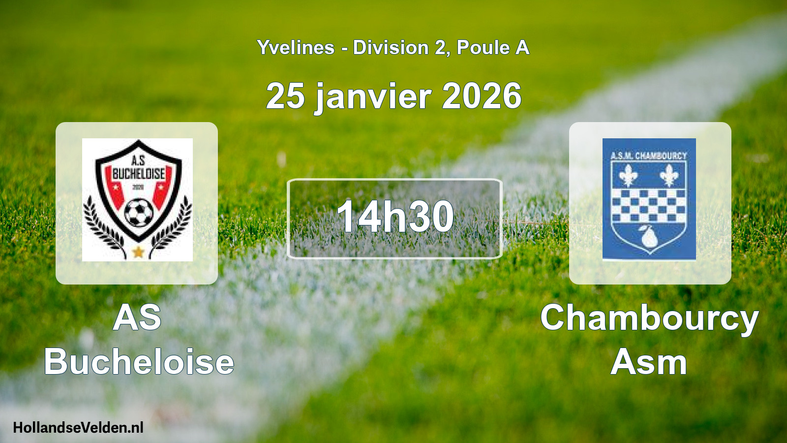 Match programmé: AS Bucheloise - Chambourcy Asm (25 janvier 2026)
