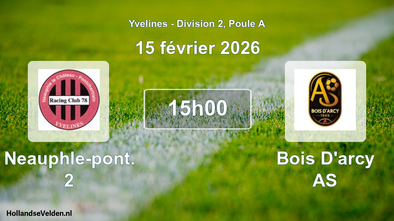 Geplande wedstrijd: Neauphle-pont. 2 - Bois D'arcy AS (15 februari 2026)