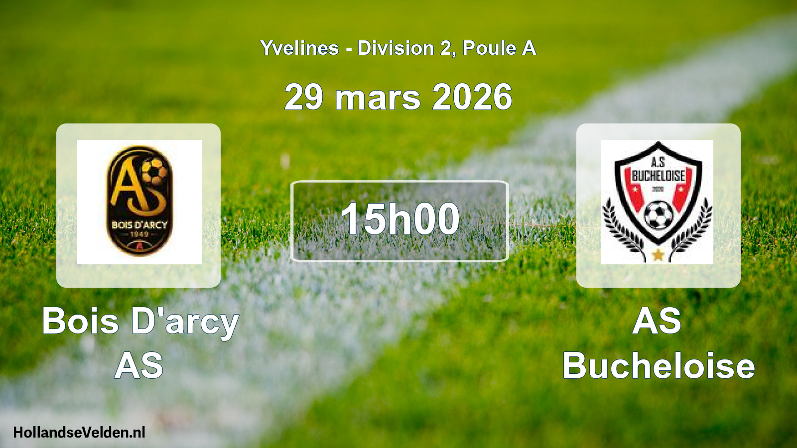 Scheduled Match: Bois D'arcy AS - AS Bucheloise (29 March 2026)