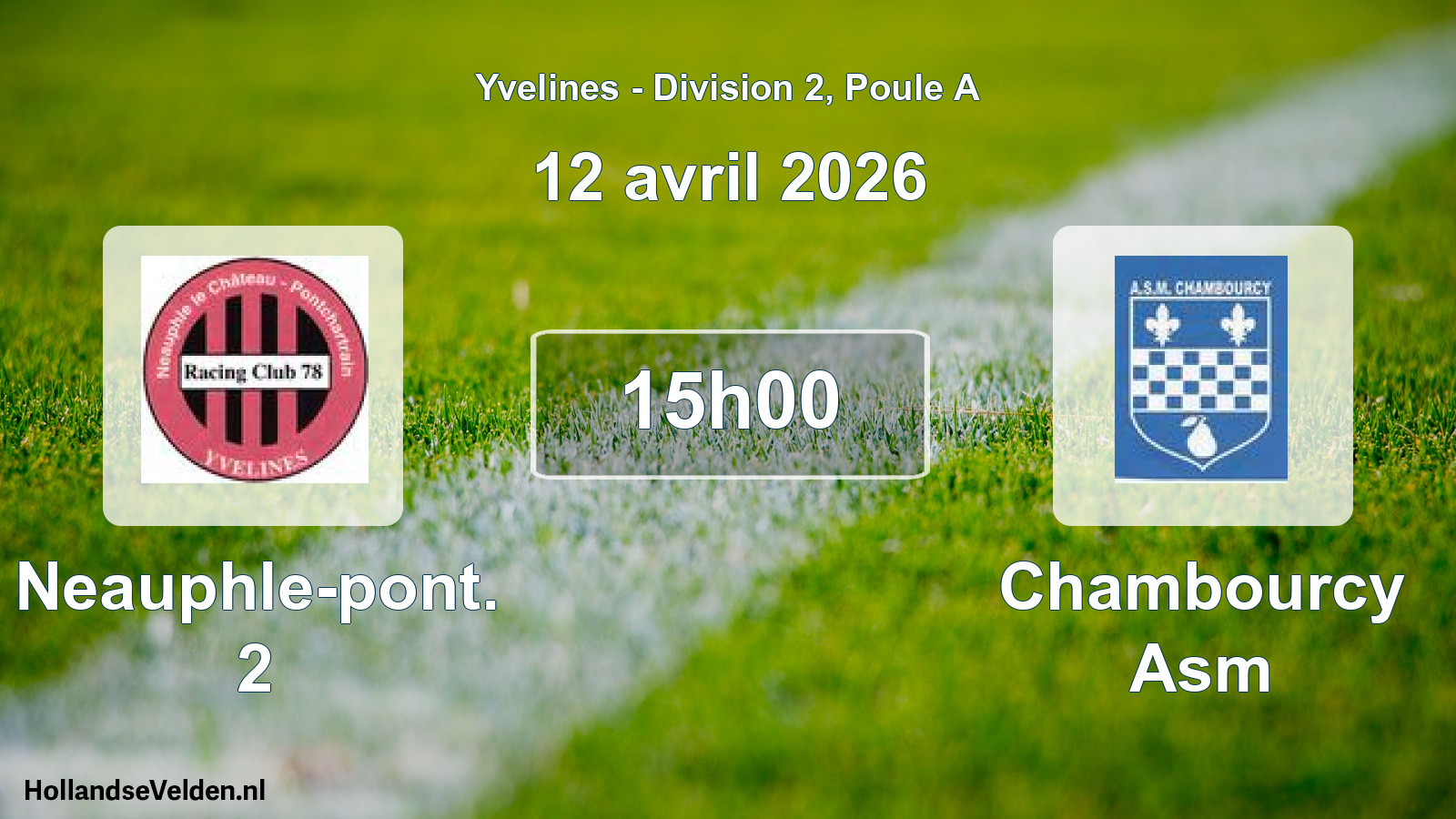 Scheduled Match: Neauphle-pont. 2 - Chambourcy Asm (12 April 2026)