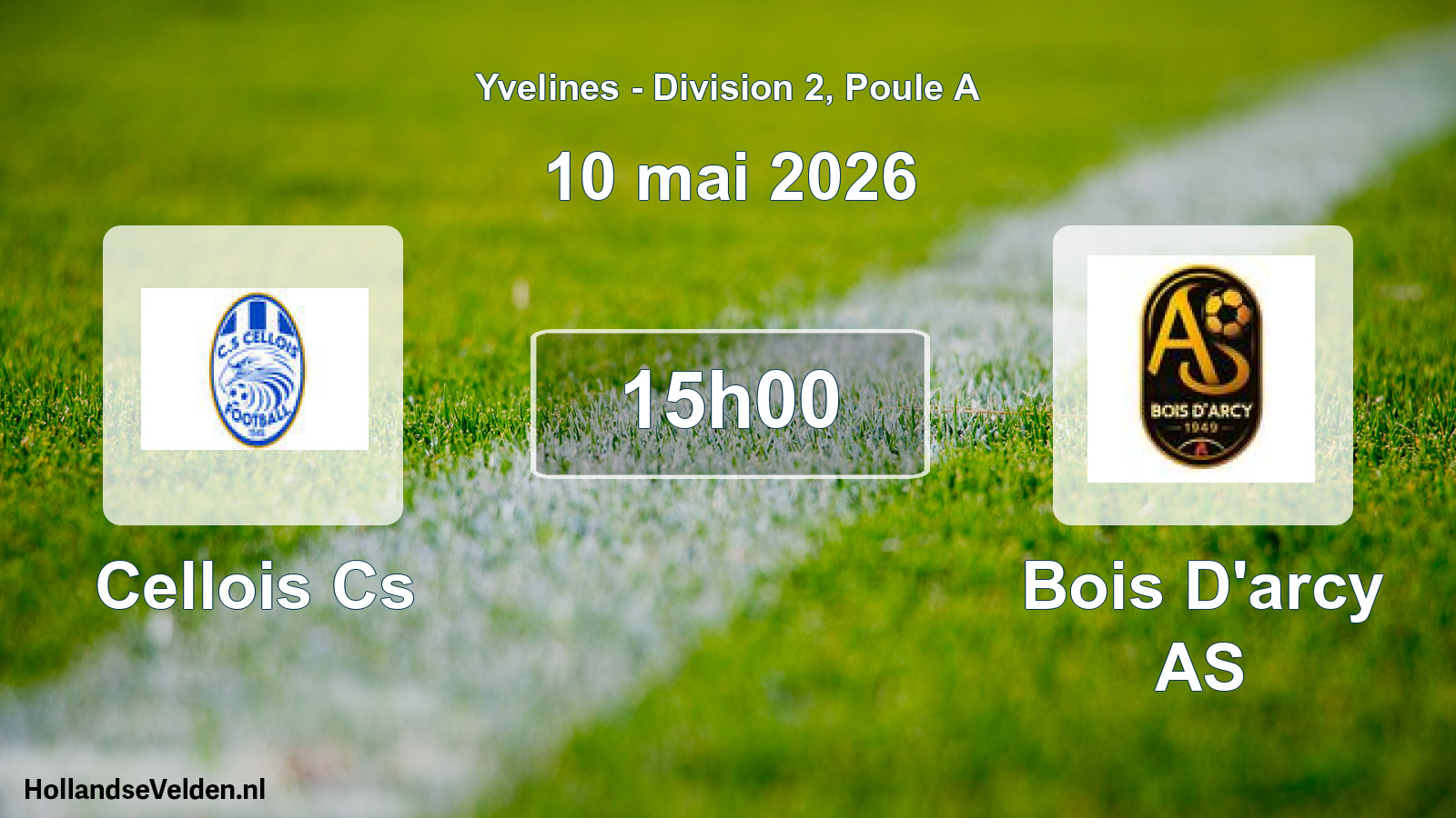 Scheduled Match: Cellois Cs - Bois D'arcy AS (10 May 2026)