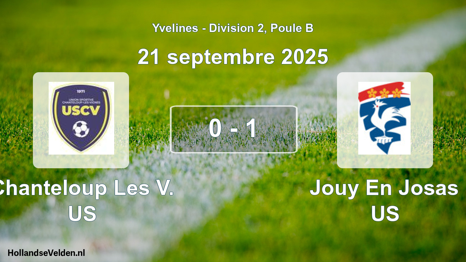 Match joué: Chanteloup Les V. US - Jouy En Josas US 0 - 1 (21 septembre 2025)