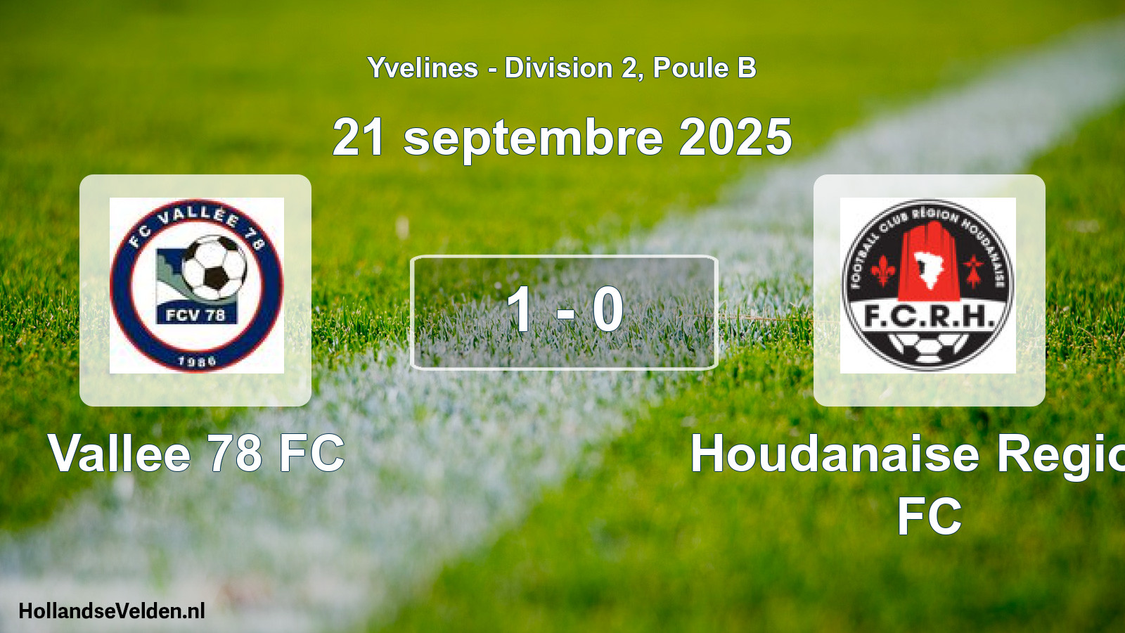 Gespeelde wedstrijd: Vallee 78 FC - Houdanaise Region FC 1 - 0 (21 september 2025)