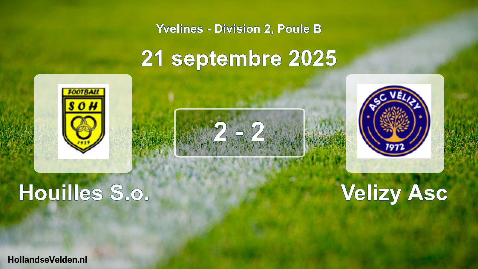 Match joué: Houilles S.o. - Velizy Asc 2 - 2 (21 septembre 2025)