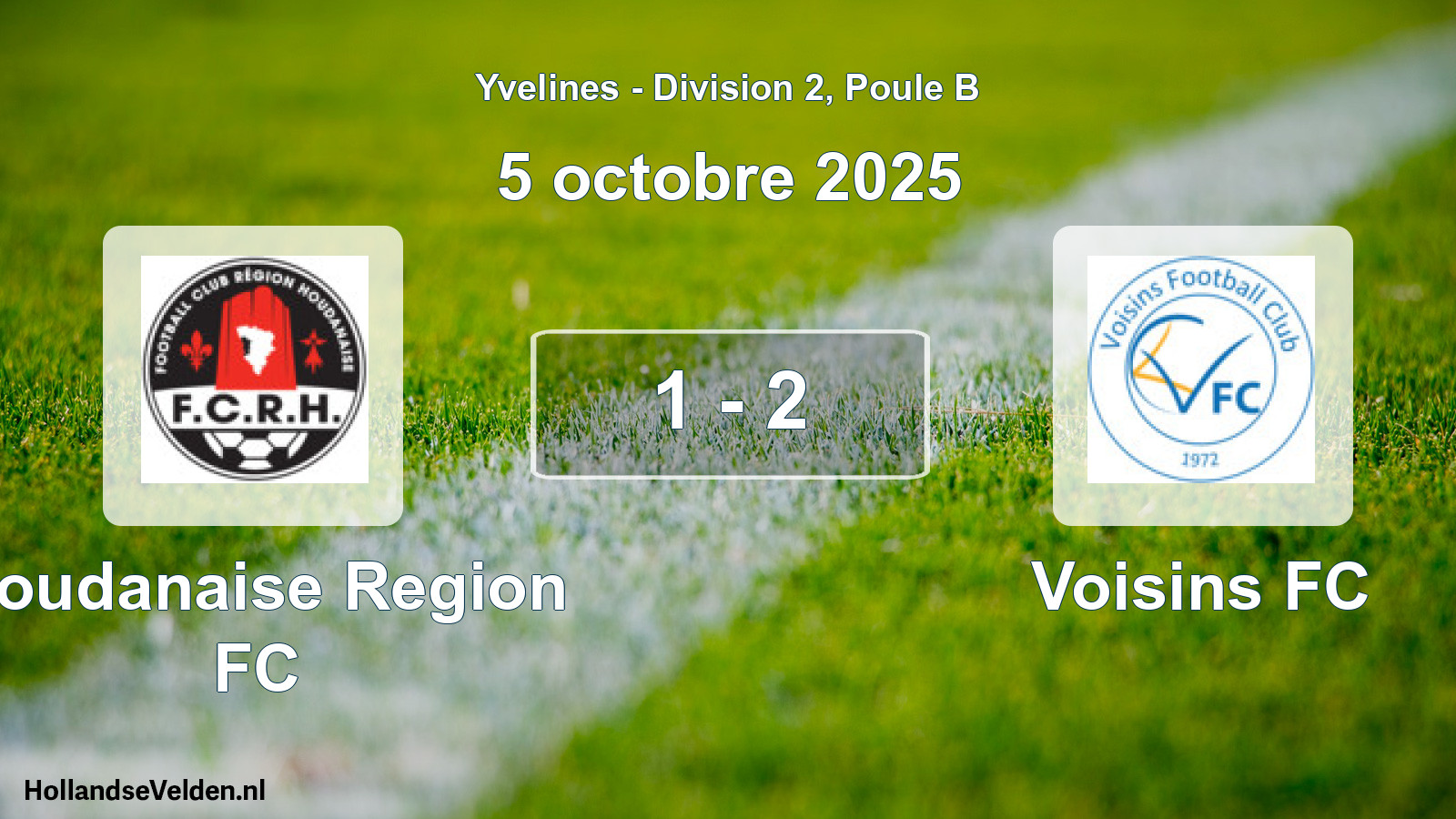 Match joué: Houdanaise Region FC - Voisins FC 1 - 2 (5 octobre 2025)