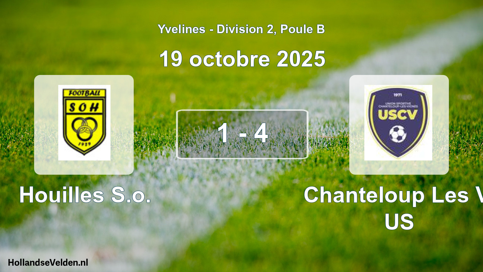 Gespeelde wedstrijd: Houilles S.o. - Chanteloup Les V. US 1 - 4 (19 oktober 2025)