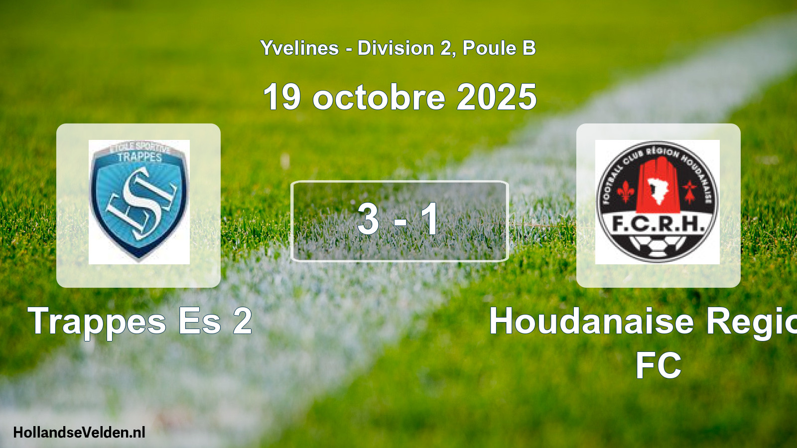 Match joué: Trappes Es 2 - Houdanaise Region FC 3 - 1 (19 octobre 2025)