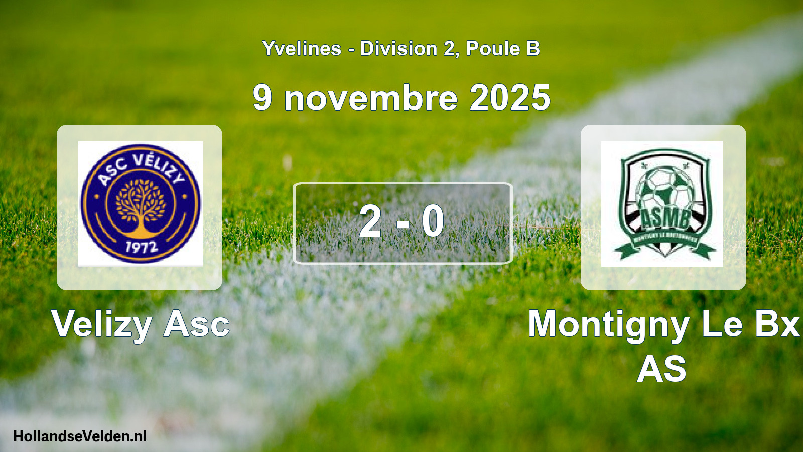 Gespeelde wedstrijd: Velizy Asc - Montigny Le Bx AS 2 - 0 (9 november 2025)