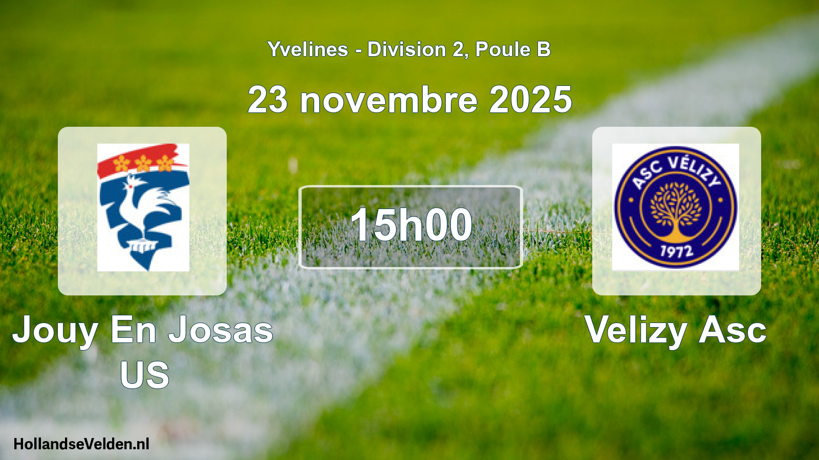 Match programmé: Jouy En Josas US - Velizy Asc (23 novembre 2025)