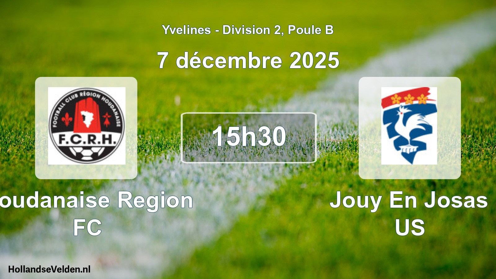 Match programmé: Houdanaise Region FC - Jouy En Josas US (7 décembre 2025)