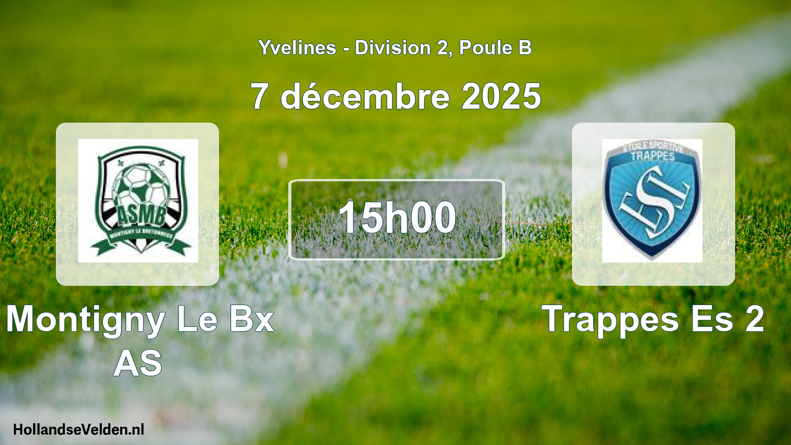 Geplande wedstrijd: Montigny Le Bx AS - Trappes Es 2 (7 december 2025)