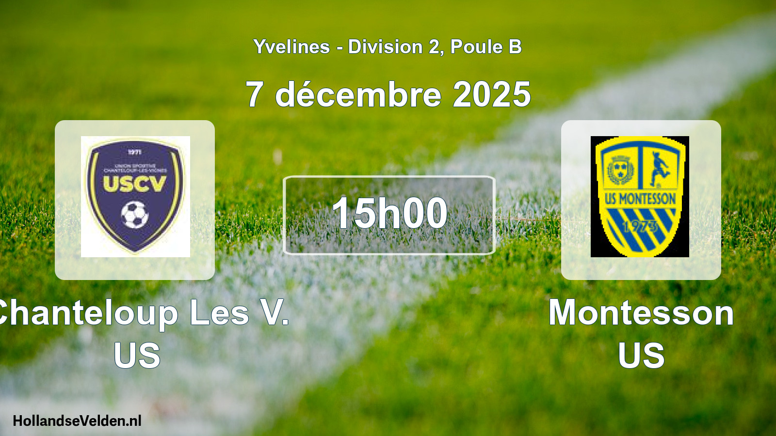Match programmé: Chanteloup Les V. US - Montesson US (7 décembre 2025)