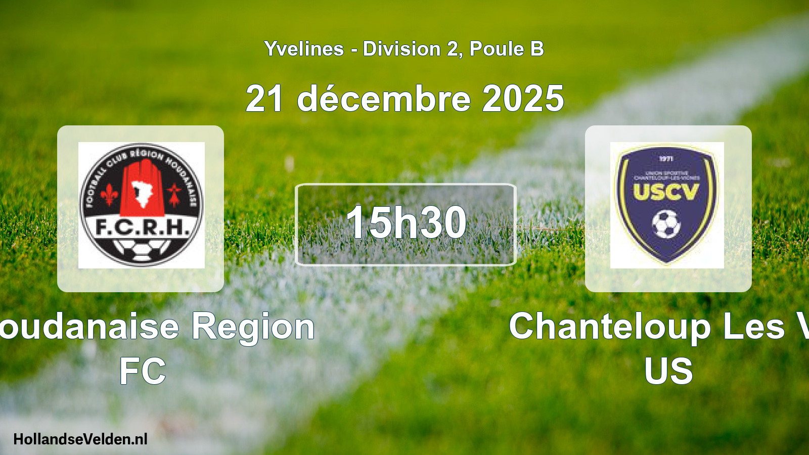 Geplande wedstrijd: Houdanaise Region FC - Chanteloup Les V. US (21 december 2025)