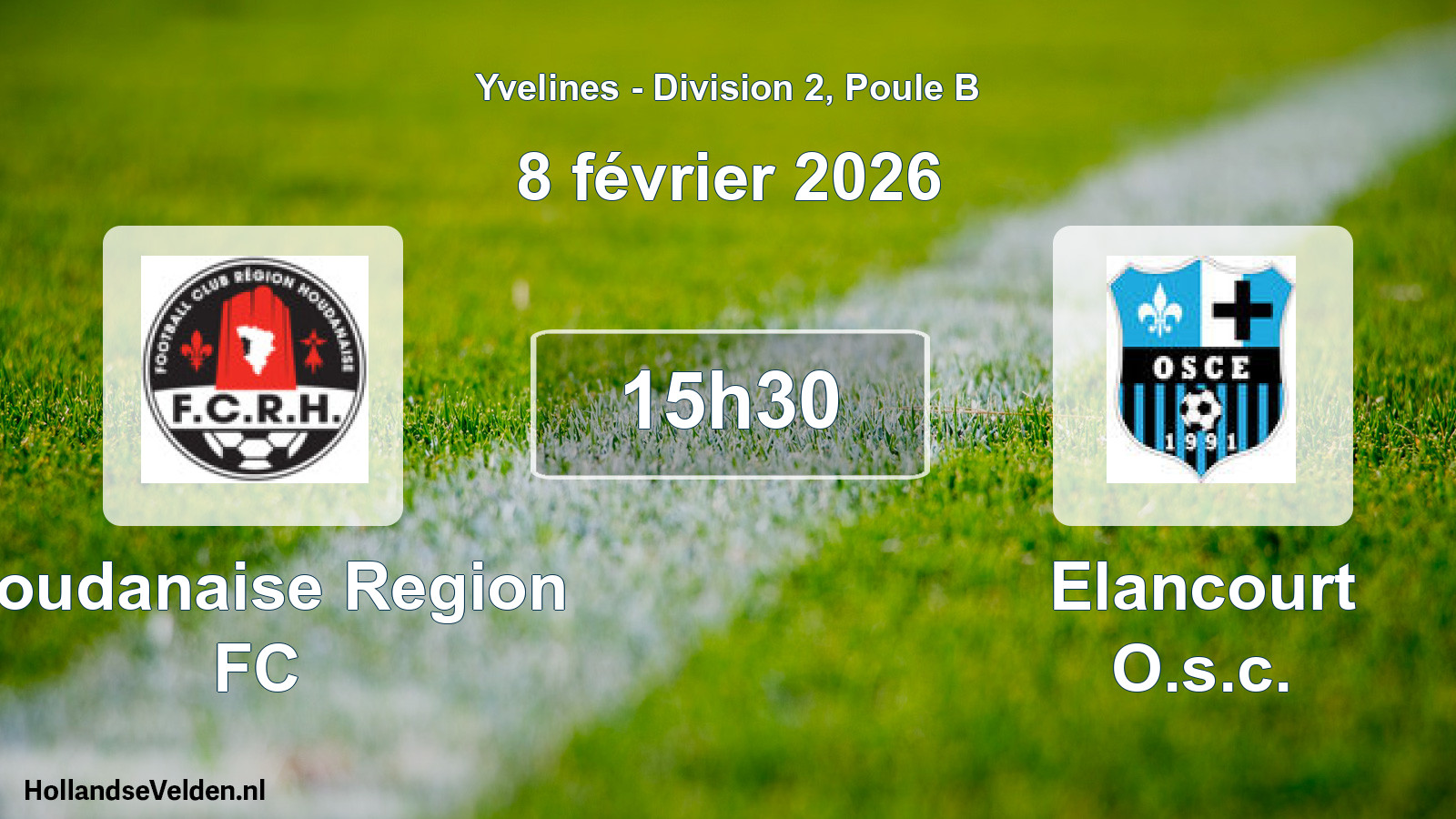 Match programmé: Houdanaise Region FC - Elancourt O.s.c. (8 février 2026)
