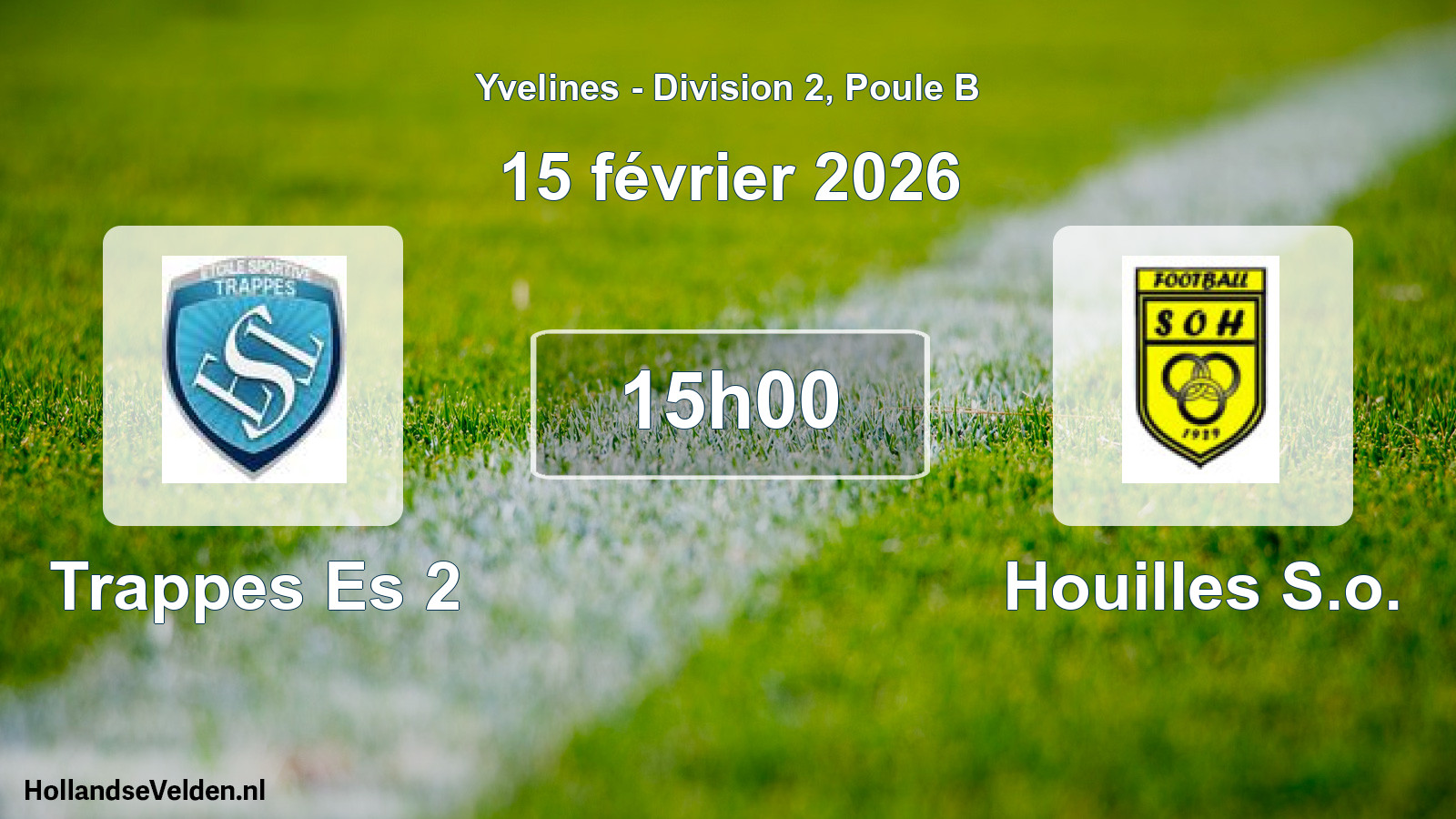 Match programmé: Trappes Es 2 - Houilles S.o. (15 février 2026)