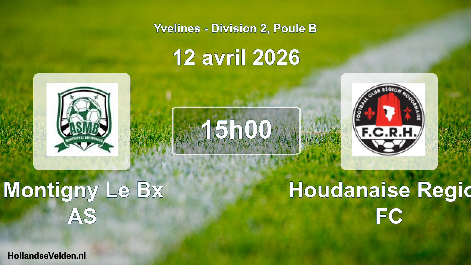 Scheduled Match: Montigny Le Bx AS - Houdanaise Region FC (12 April 2026)