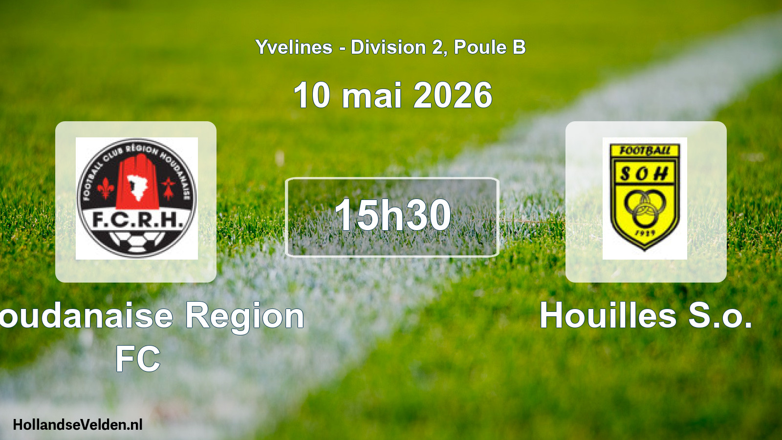 Match programmé: Houdanaise Region FC - Houilles S.o. (10 mai 2026)