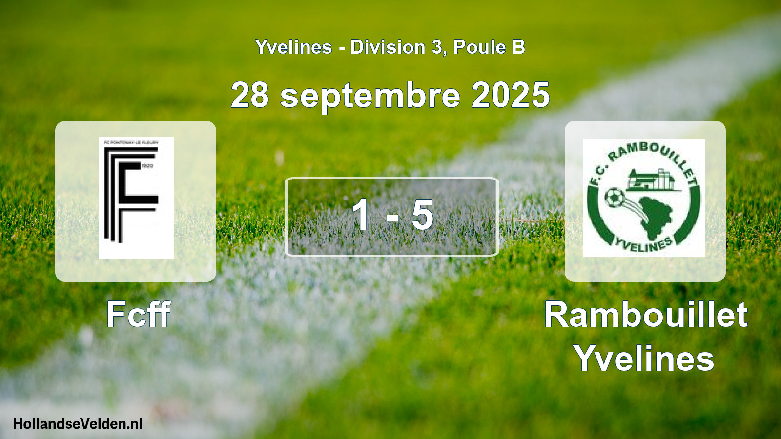Match joué: Fcff - Rambouillet Yvelines 1 - 5 (28 septembre 2025)