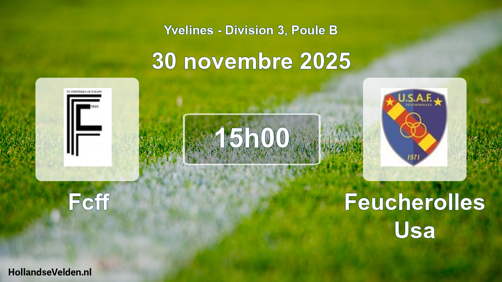 Match programmé: Fcff - Feucherolles Usa (30 novembre 2025)