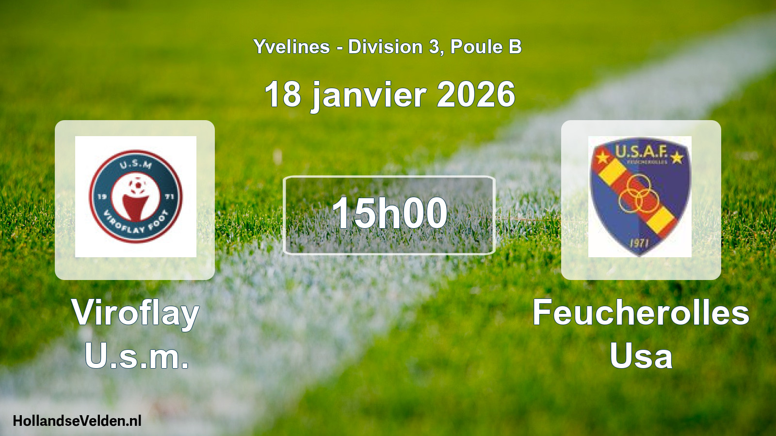 Match programmé: Viroflay U.s.m. - Feucherolles Usa (18 janvier 2026)