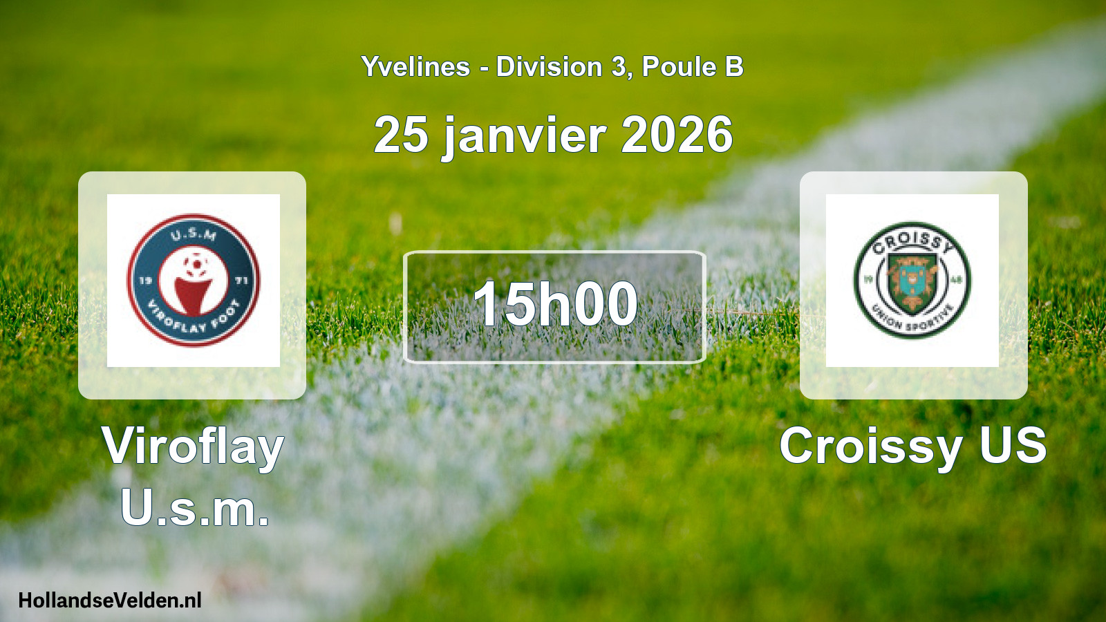 Match programmé: Viroflay U.s.m. - Croissy US (25 janvier 2026)