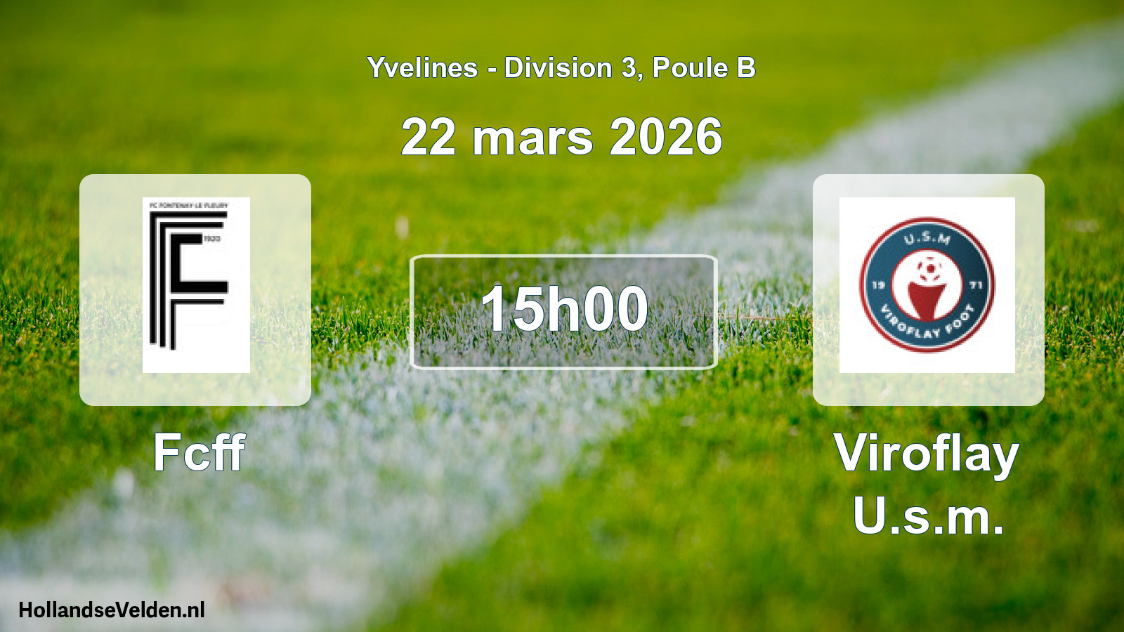 Geplande wedstrijd: Fcff - Viroflay U.s.m. (22 maart 2026)