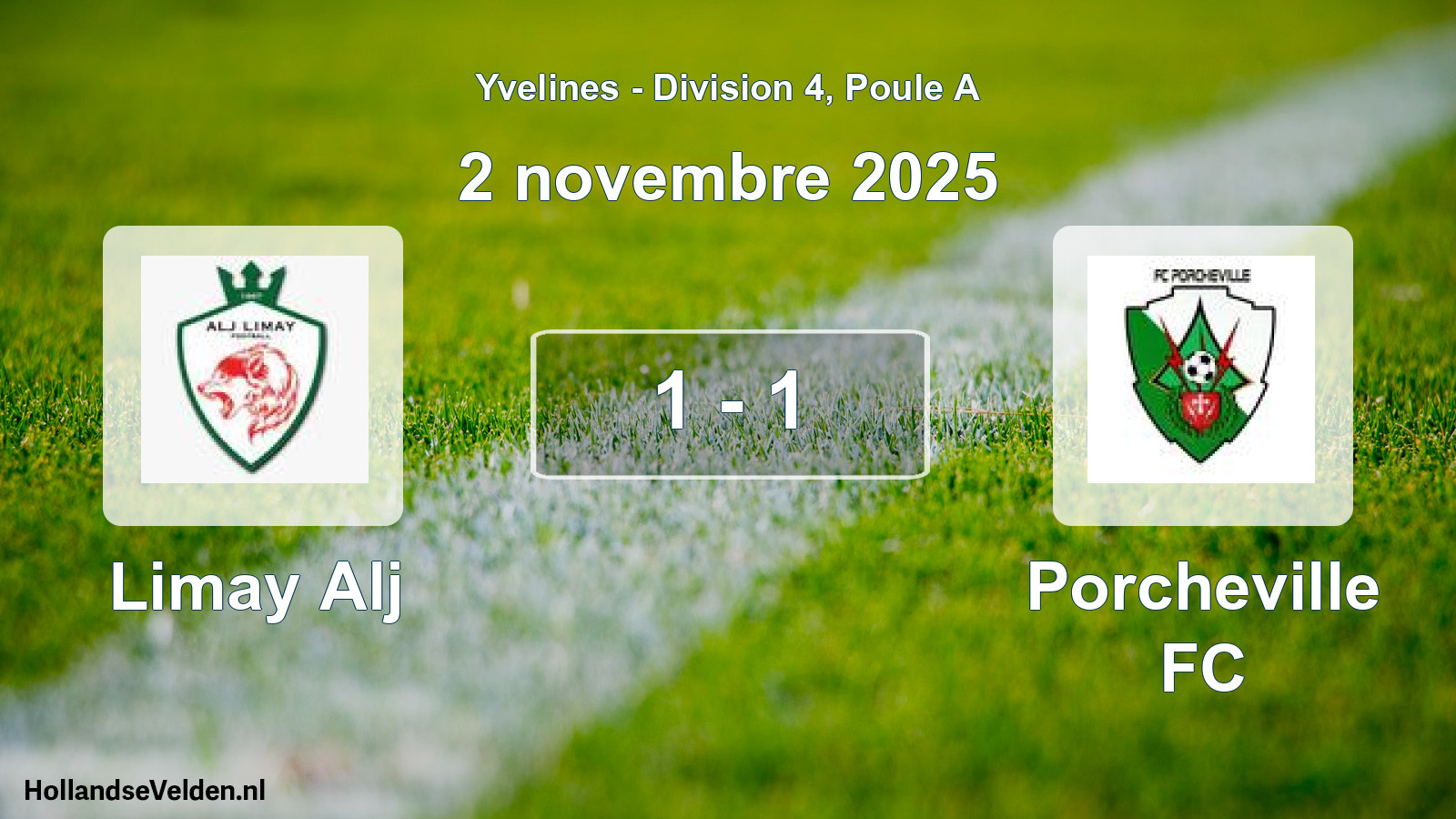 Geplande wedstrijd: Limay Alj - Porcheville FC (2 november 2025)