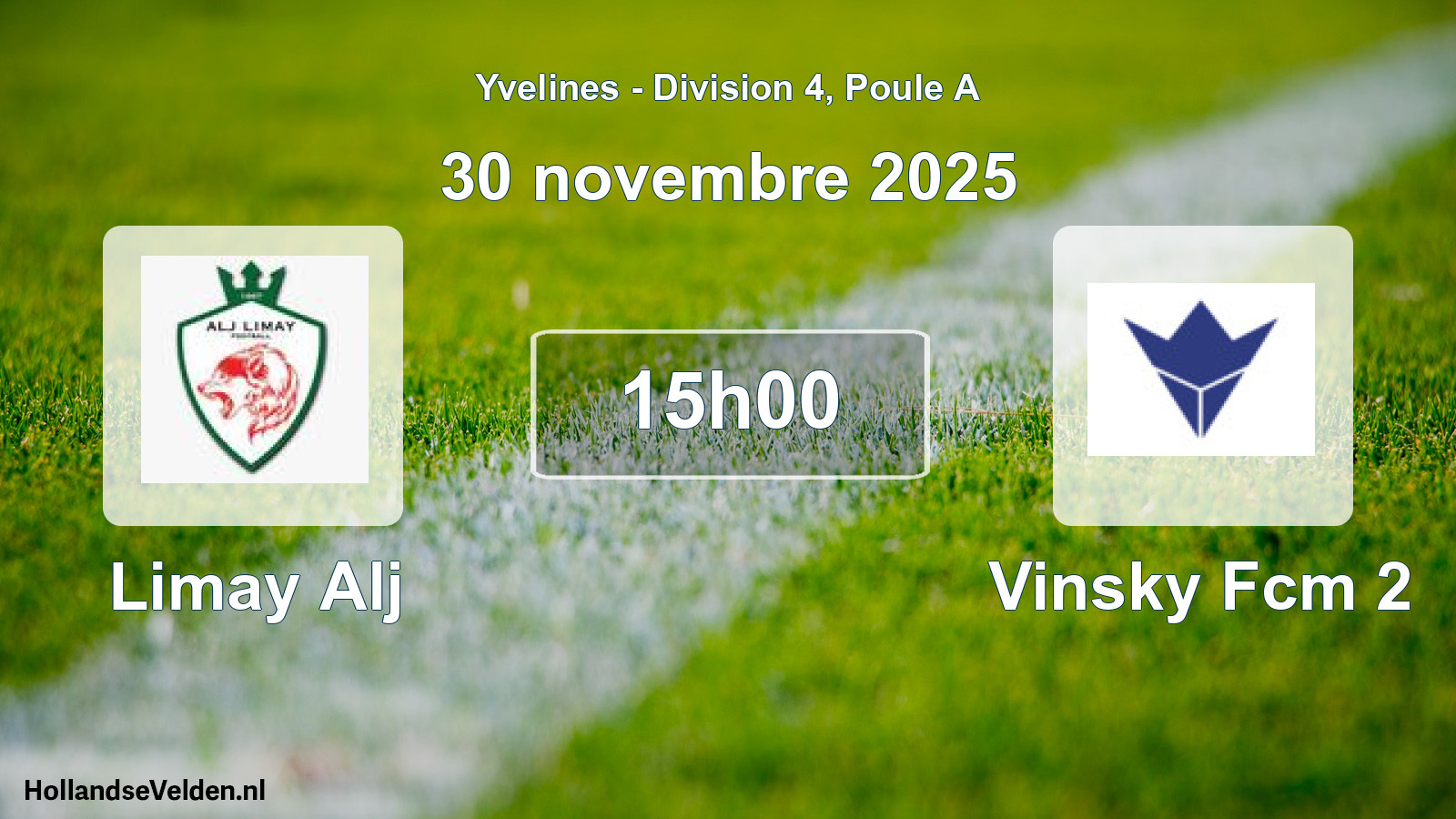 Match programmé: Limay Alj - Vinsky Fcm 2 (30 novembre 2025)