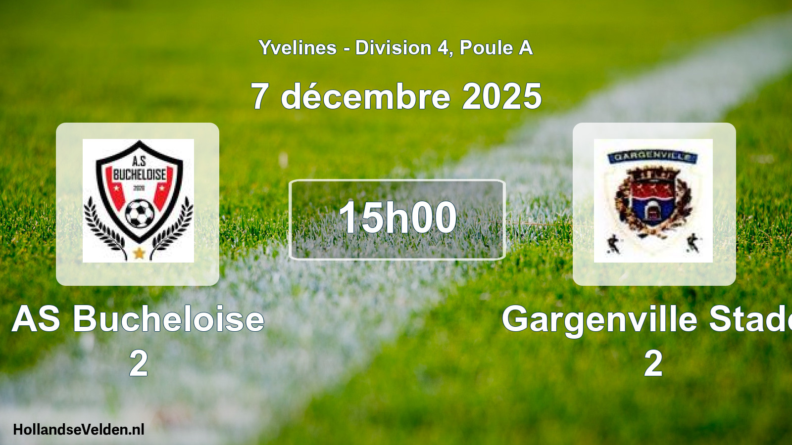 Scheduled Match: AS Bucheloise 2 - Gargenville Stade 2 (7 December 2025)
