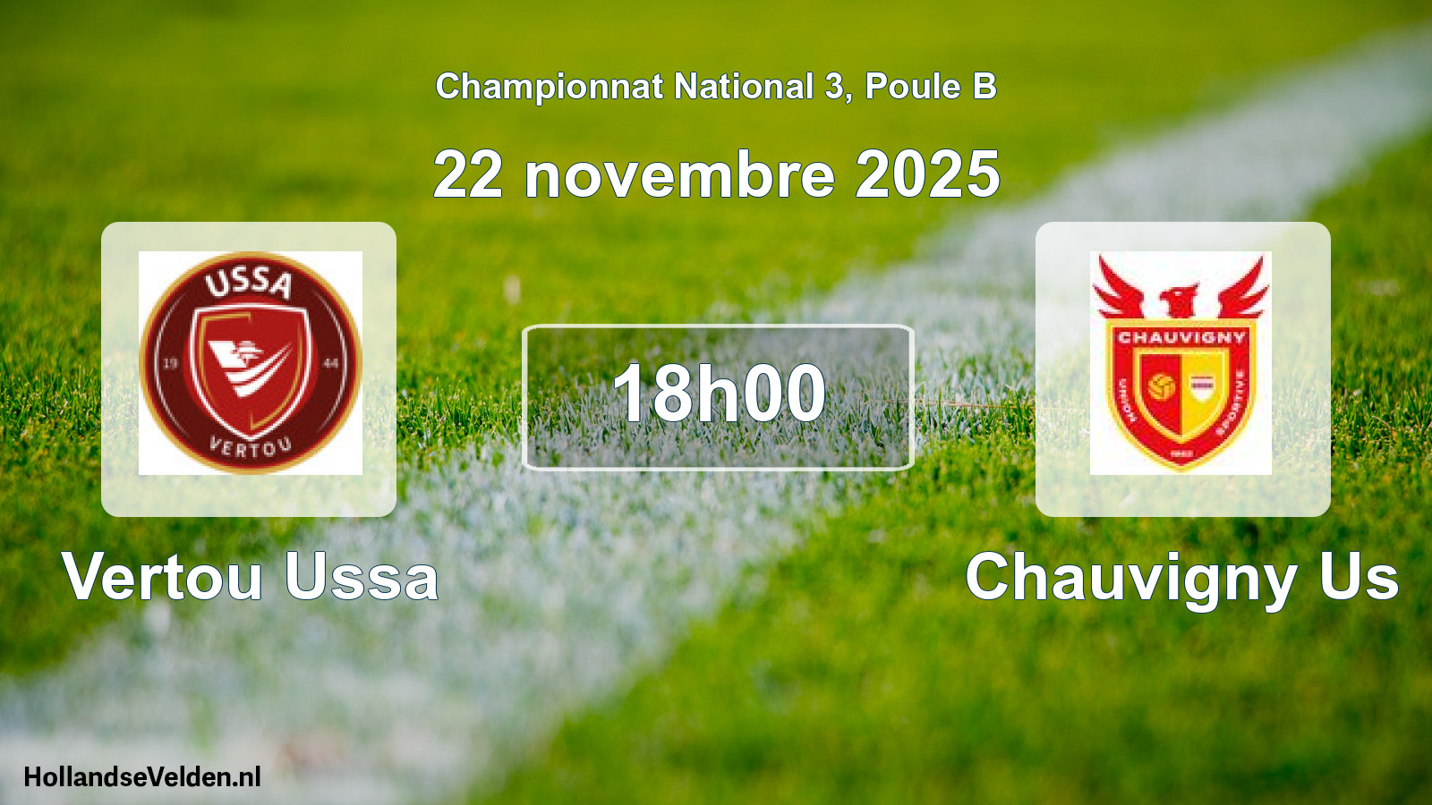 Scheduled Match: Vertou Ussa - Chauvigny Us (22 November 2025)