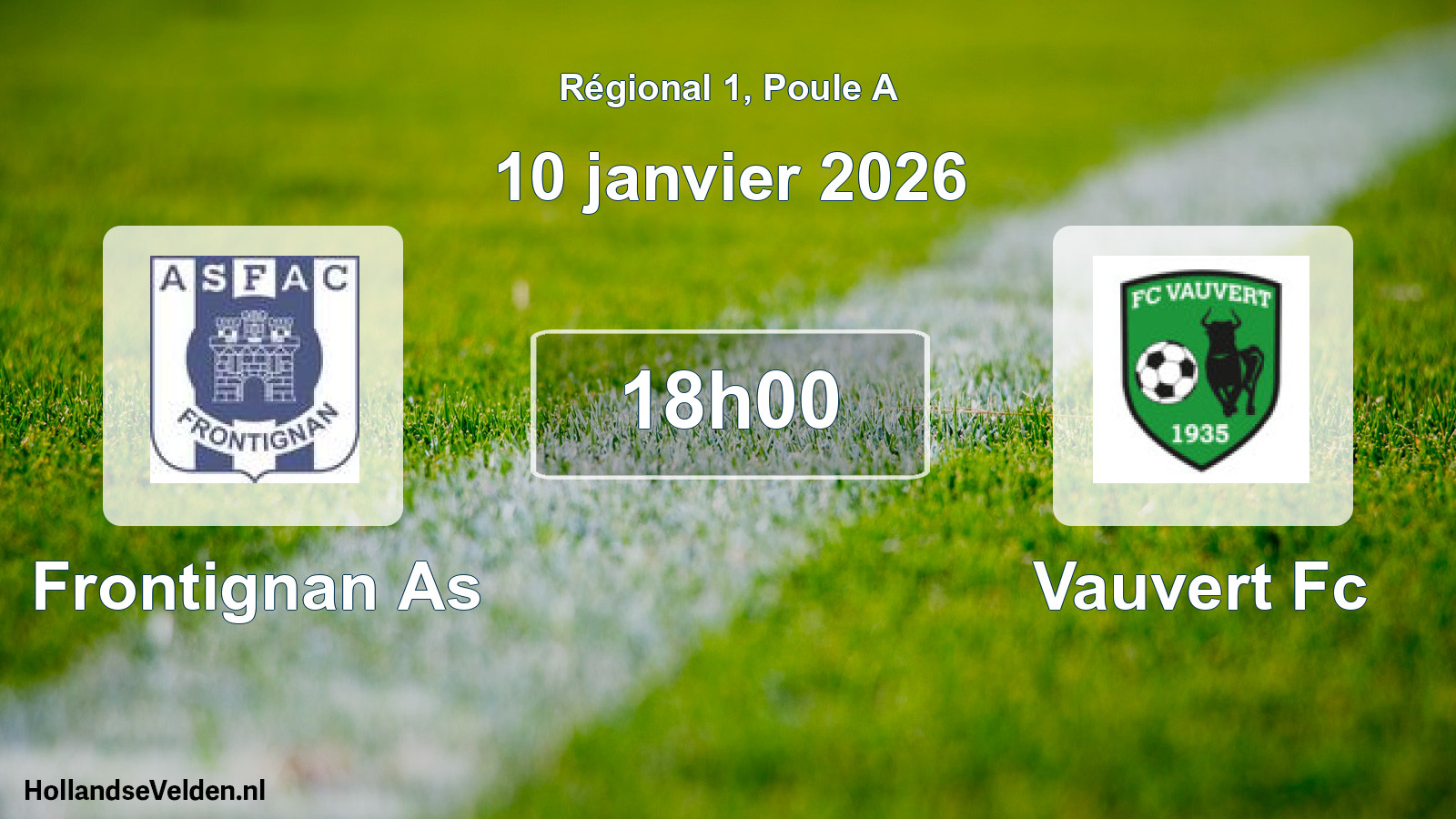 Geplande wedstrijd: Frontignan As - Vauvert Fc (10 januari 2026)