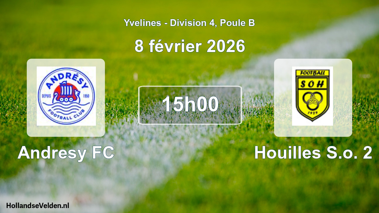 Scheduled Match: Andresy FC - Houilles S.o. 2 (8 February 2026)