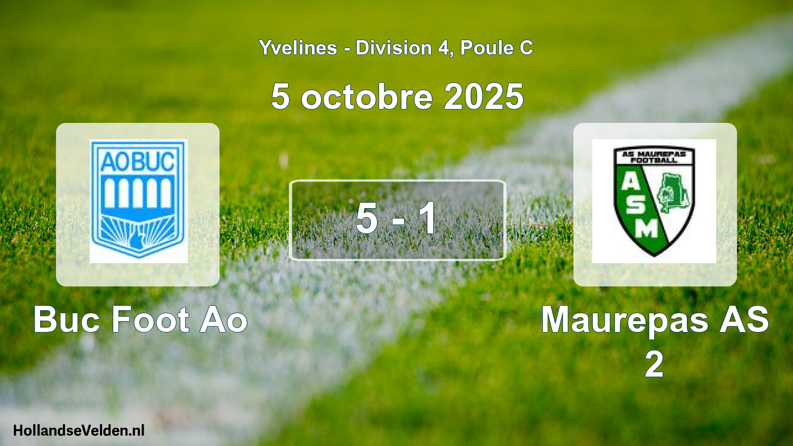 Match joué: Buc Foot Ao - Maurepas AS 2 5 - 1 (5 octobre 2025)