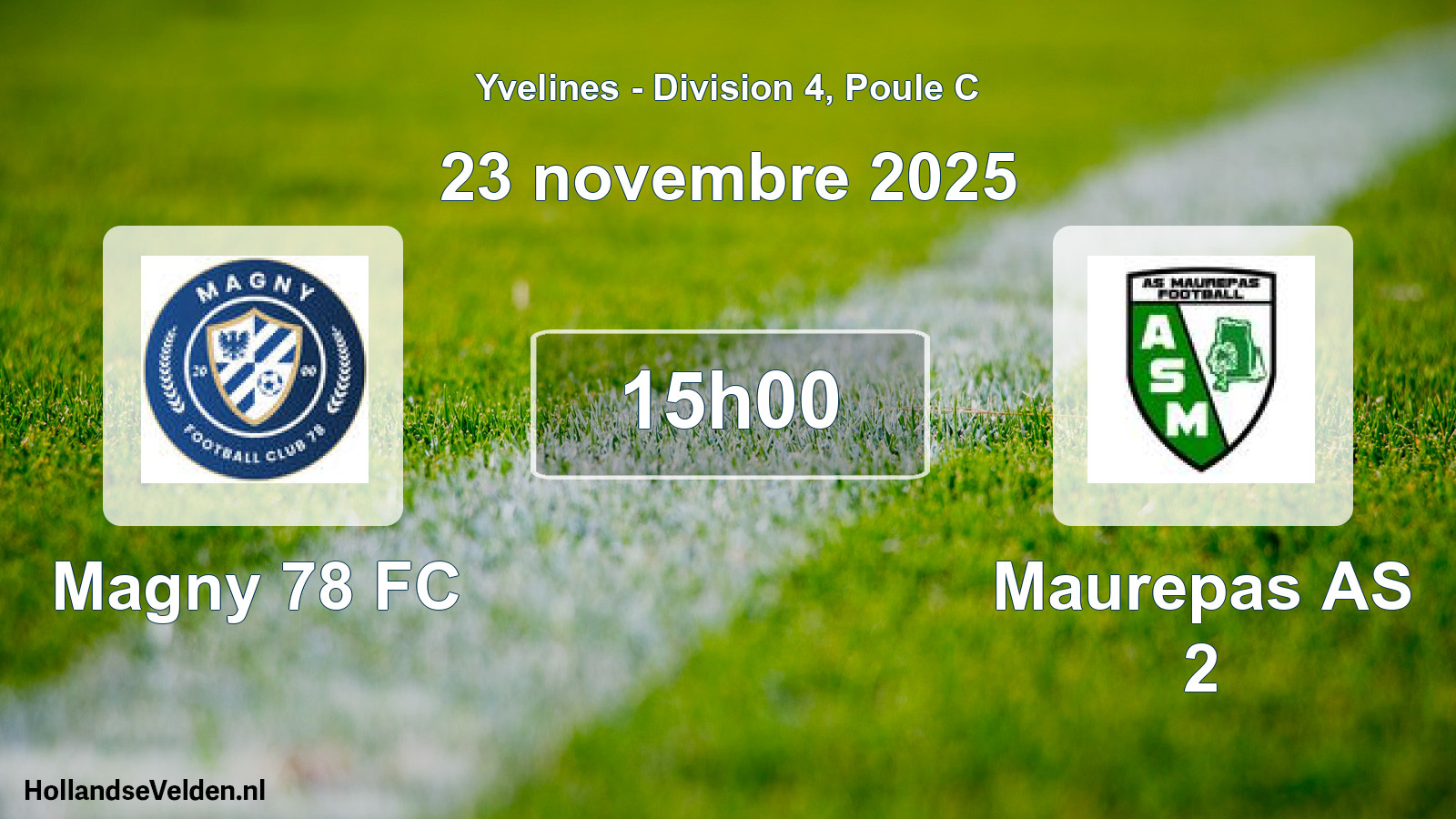 Geplande wedstrijd: Magny 78 FC - Maurepas AS 2 (23 november 2025)