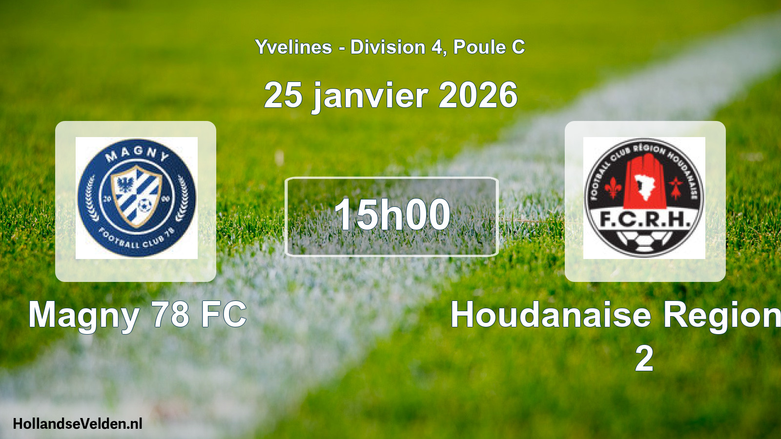 Geplande wedstrijd: Magny 78 FC - Houdanaise Region FC 2 (25 januari 2026)