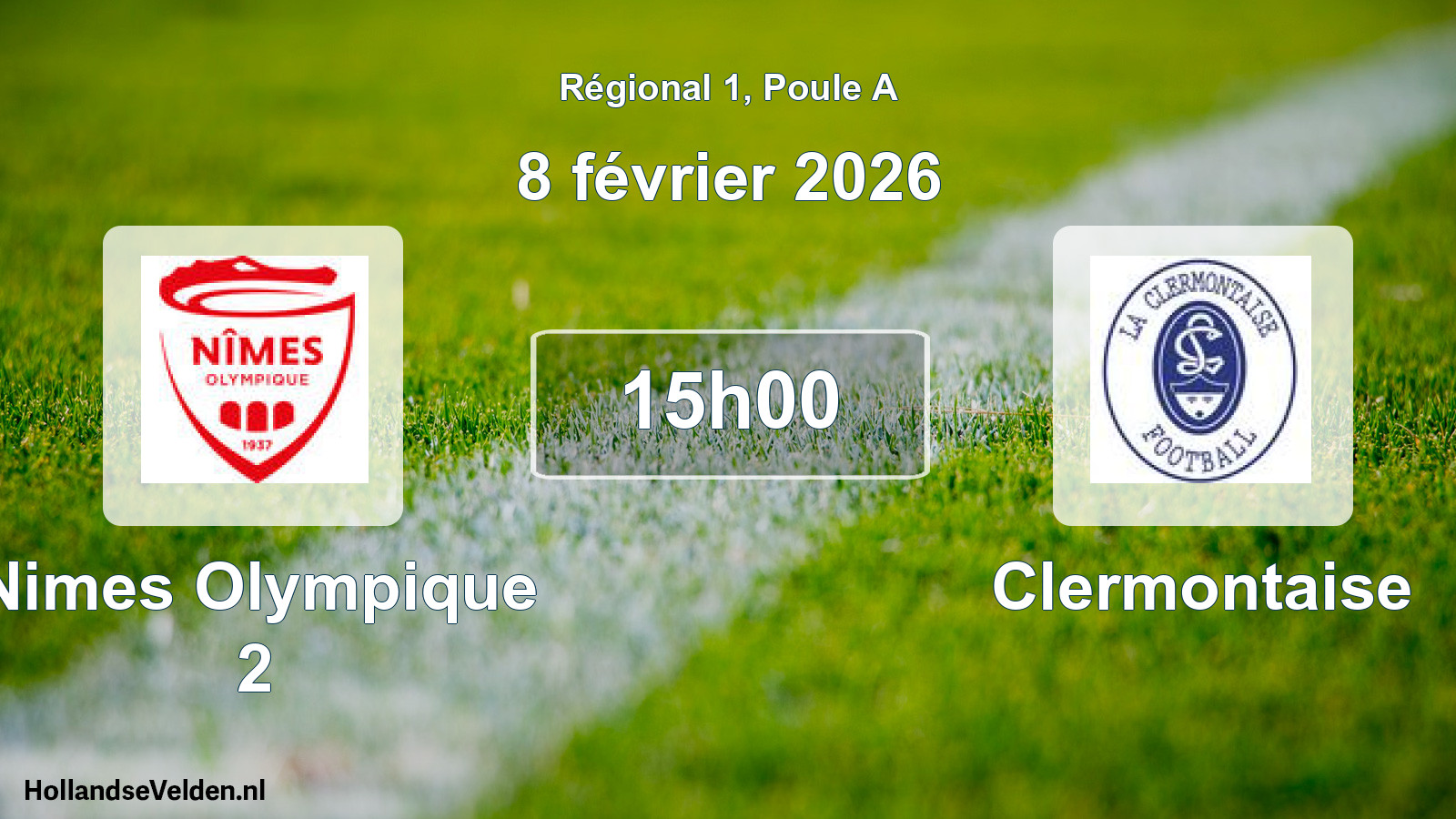 Geplande wedstrijd: Nimes Olympique 2 - Clermontaise (8 février 2026)