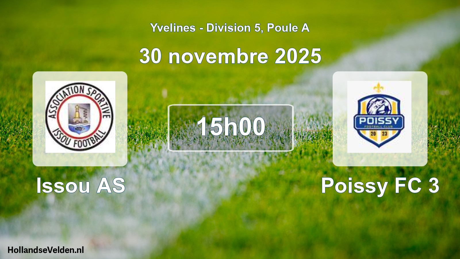 Geplande wedstrijd: Issou AS - Poissy FC 3 (30 november 2025)