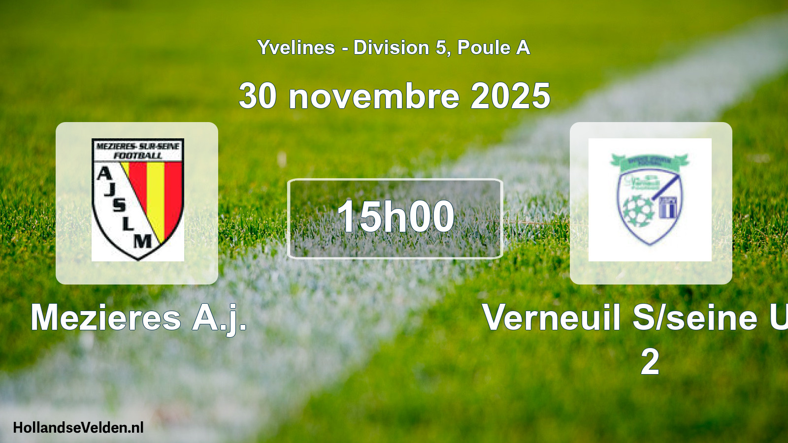 Geplande wedstrijd: Mezieres A.j. - Verneuil S/seine US 2 (30 november 2025)