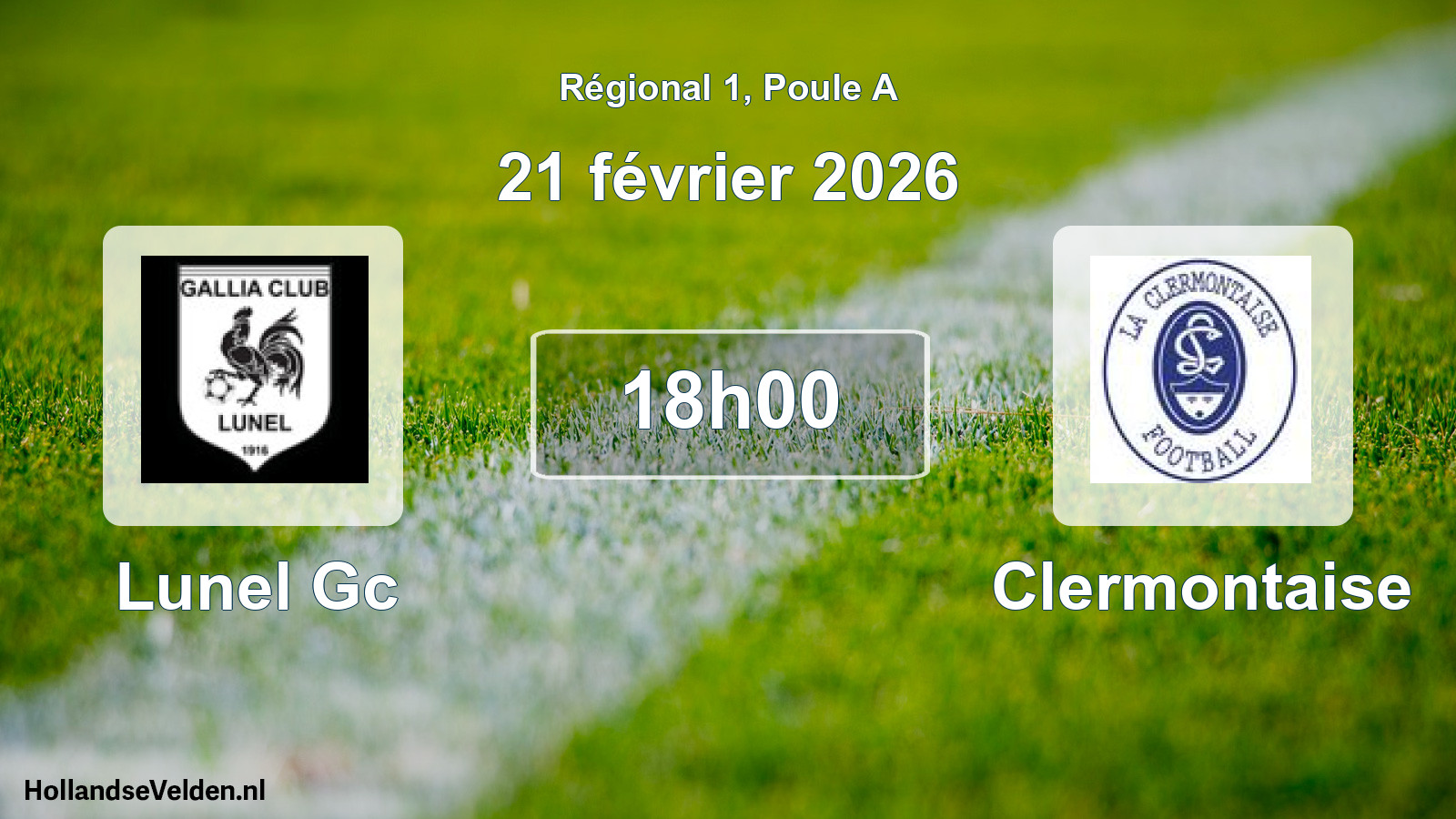 Scheduled Match: Lunel Gc - Clermontaise (21 February 2026)