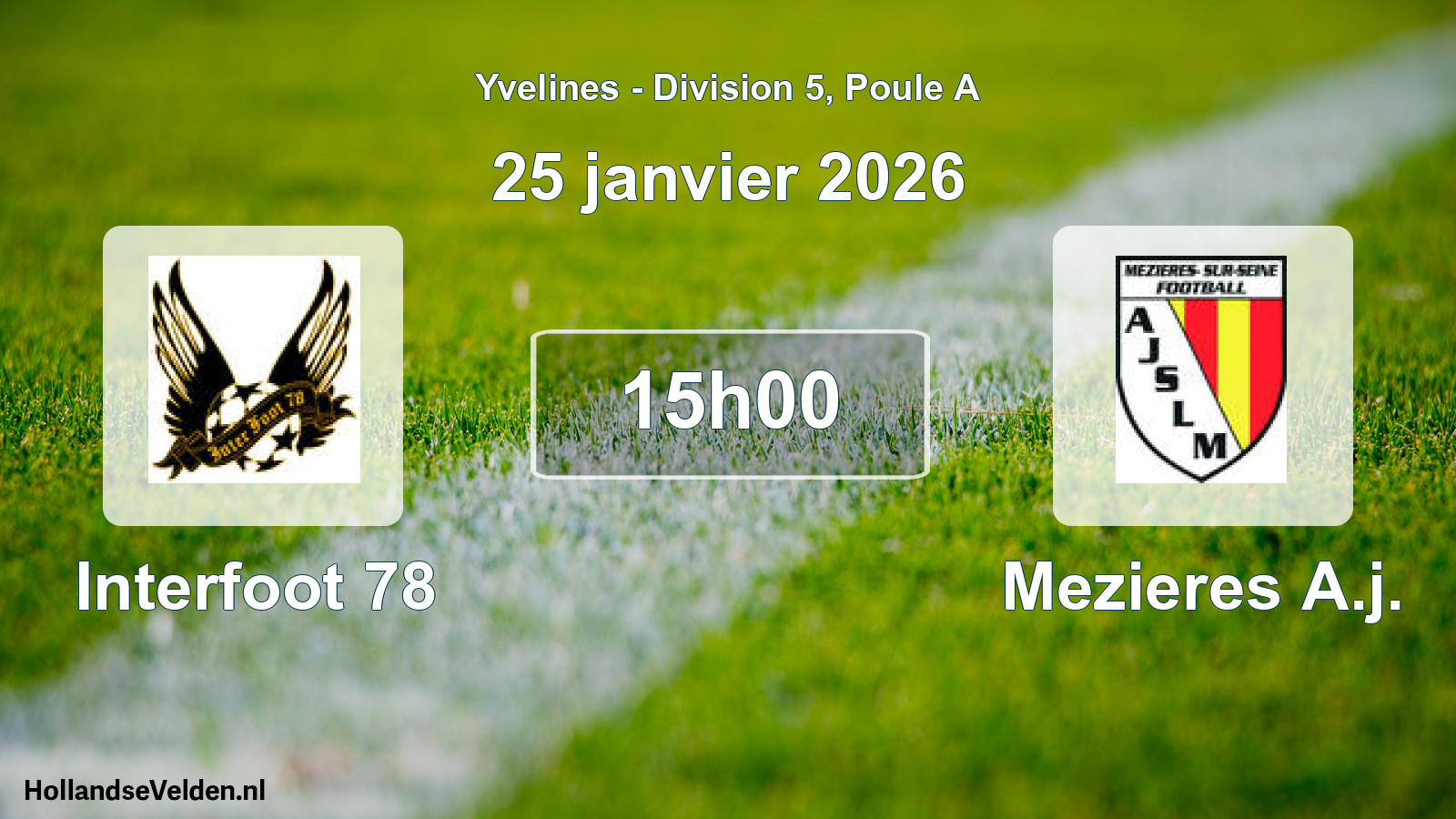 Geplande wedstrijd: Interfoot 78 - Mezieres A.j. (25 januari 2026)