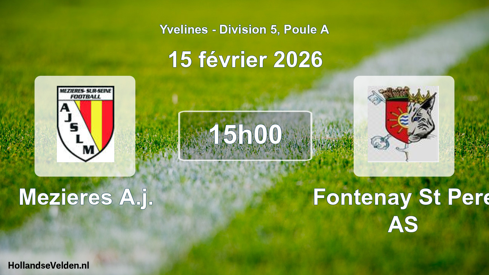 Geplande wedstrijd: Mezieres A.j. - Fontenay St Pere AS (15 februari 2026)