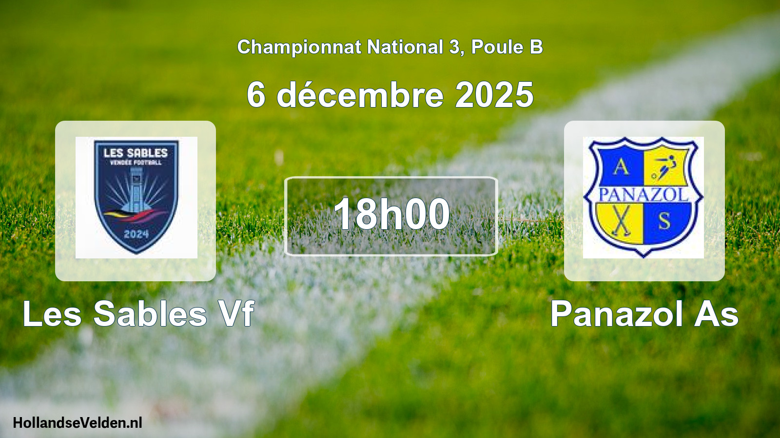 Scheduled Match: Les Sables Vf - Panazol As (6 December 2025)